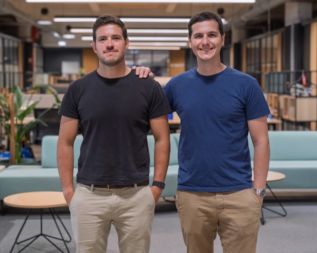 Miguel Viola and Pedro Botelho, co-founders of Linkedbud